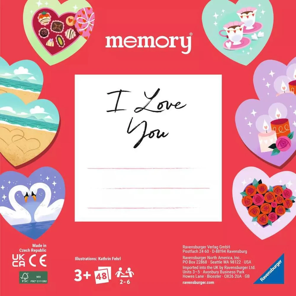 Ravensburger atminties žaidimas „Moments memory® I Love You“