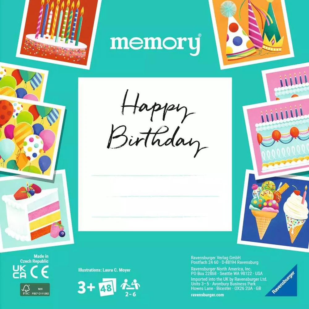 Ravensburger atminties žaidimas „Moments memory® Birthday“