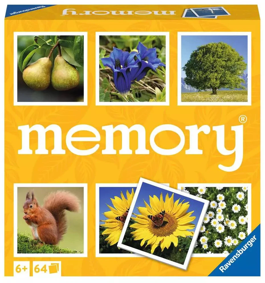 Ravensburger atminties žaidimas „Nature memory®“, 2–8 žaid., nuo 4 m.