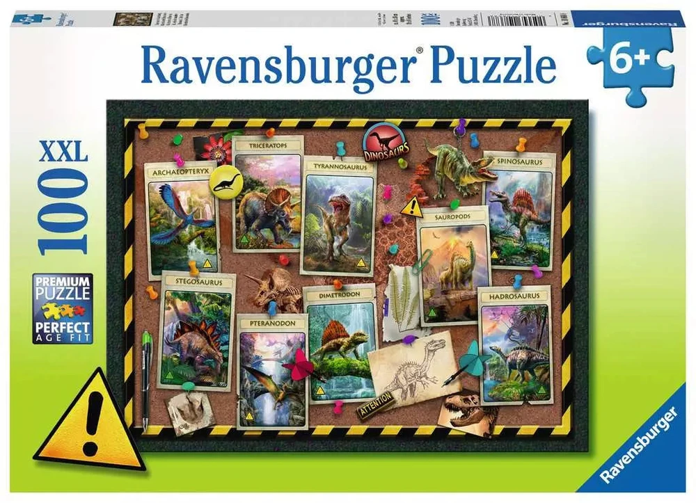 Ravensburger Dėlionė 100 vnt. - Dinozaurų kolekcija