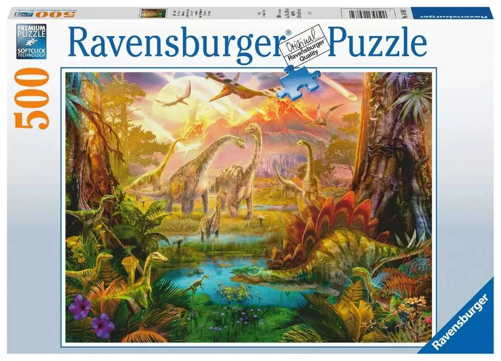 Ravensburger Dėlionė 500 vnt. - Dinozaurų žemė
