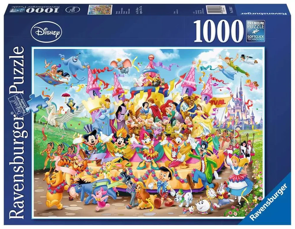 Ravensburger Dėlionė 1000 vnt. - Disney personažų karnavalas