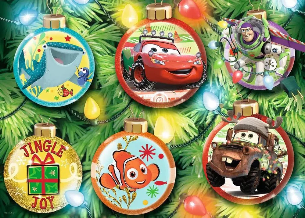 Ravensburger dėlionė „Disney Pixar Ratai: Kalėdos“, 1000 det.