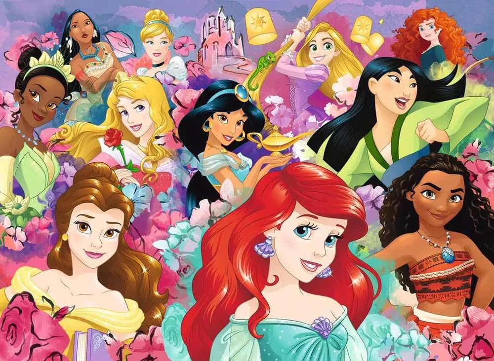 Ravensburger dėlionė „Disney princesių svajonės“, 150 XXL det., nuo 7 m.