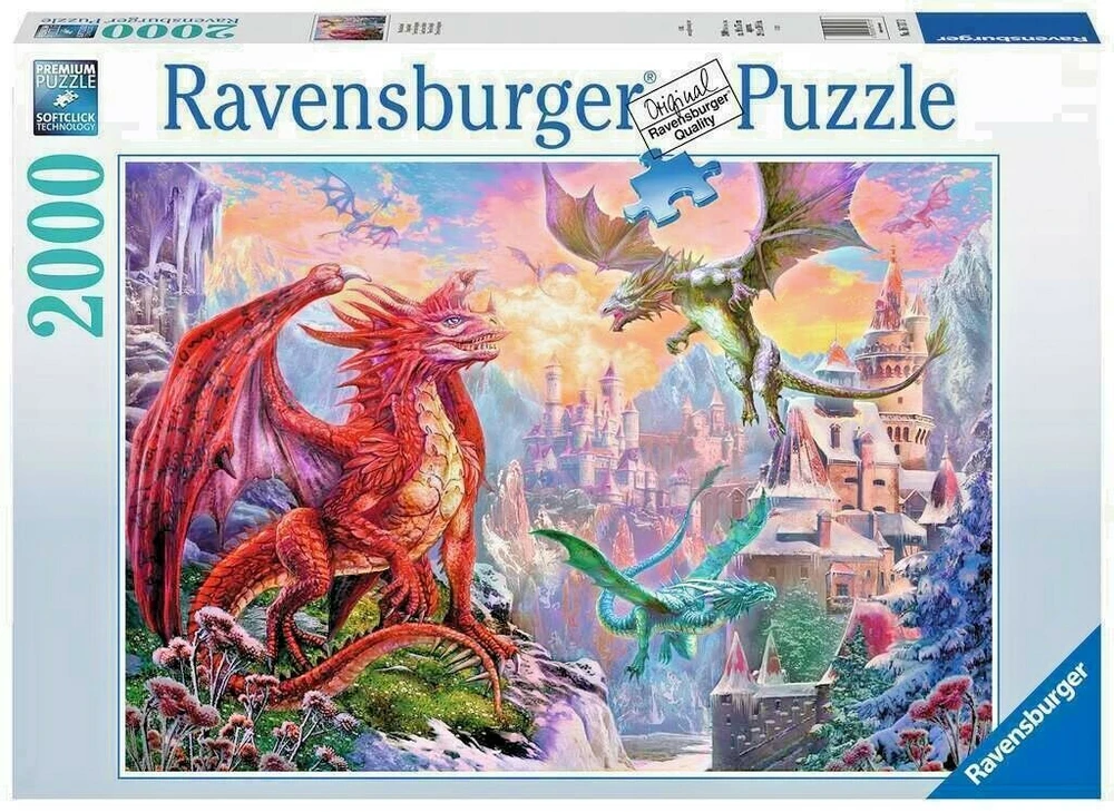 Ravensburger Dėlionė 2000 vnt. - Drakonai