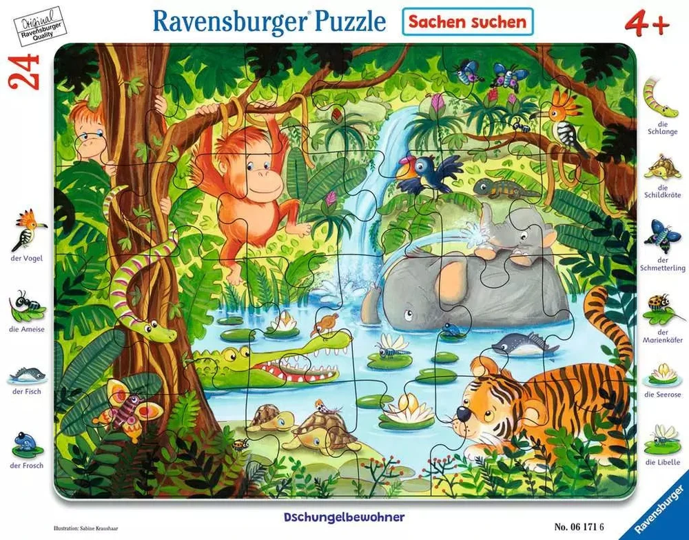 Ravensburger Dėlionė 24 vnt. - Džiunglės