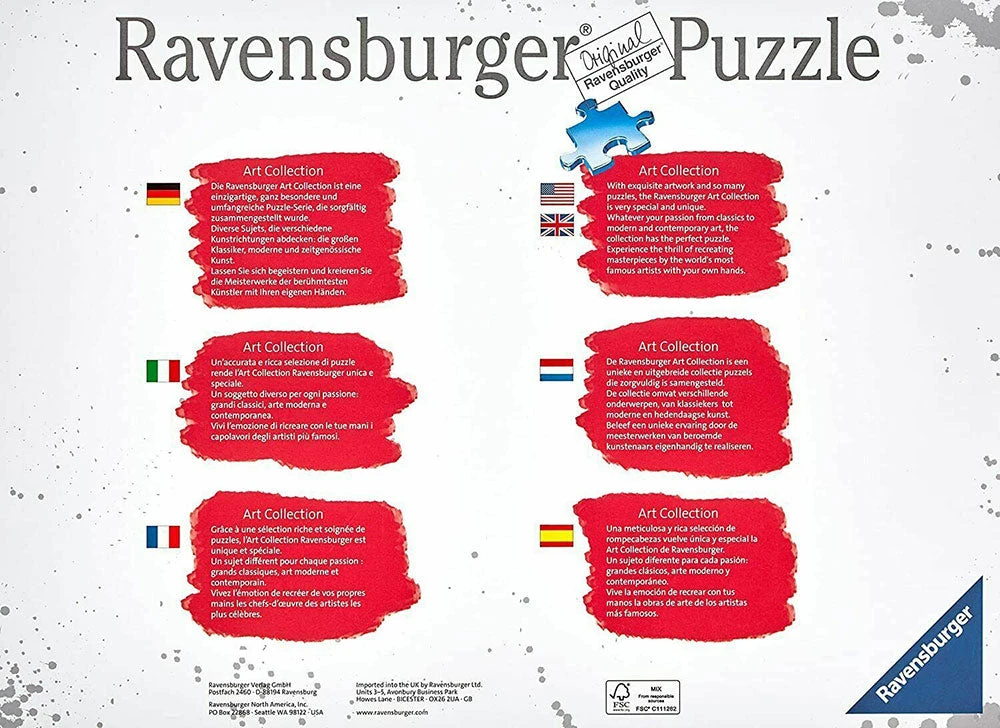 Ravensburger "2D" Dėlionė 1000 vnt. - Didžioji banga Kaganavoje