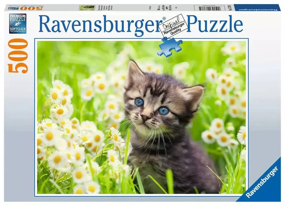 Ravensburger dėlionė „Kačiukas pievoje“, 500 det.