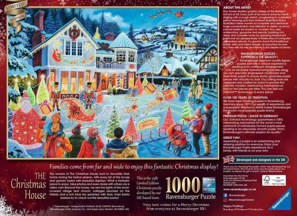 Ravensburger 2D Dėlionė 1000 vnt. - Kalėdos