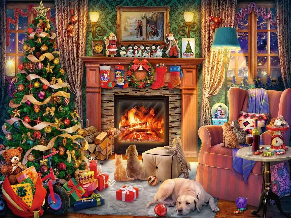 Ravensburger dėlionė „Kūčių vakaras“, 1500 det.