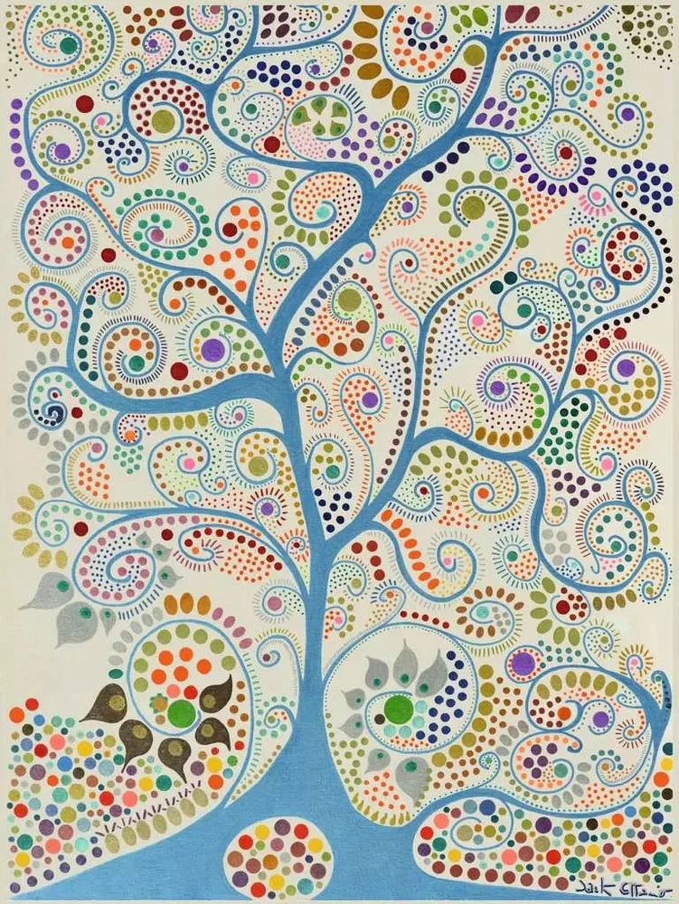 Ravensburger dėlionė „Mėlynas medis“, 1500 det.