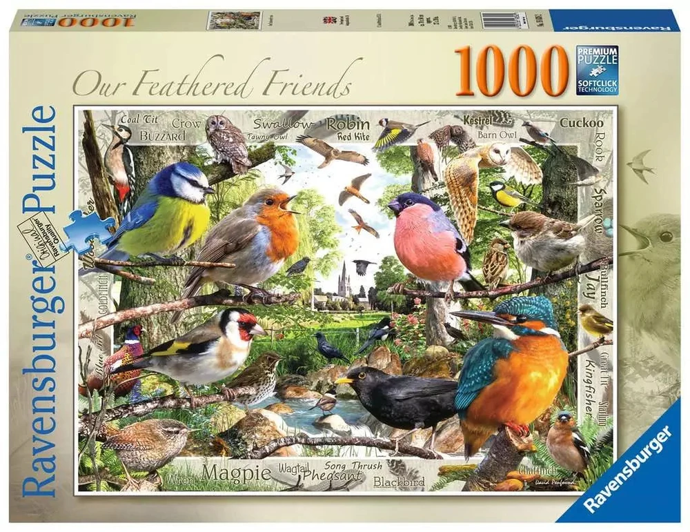 Ravensburger Dėlionė 1000 vnt. - Paukščiai