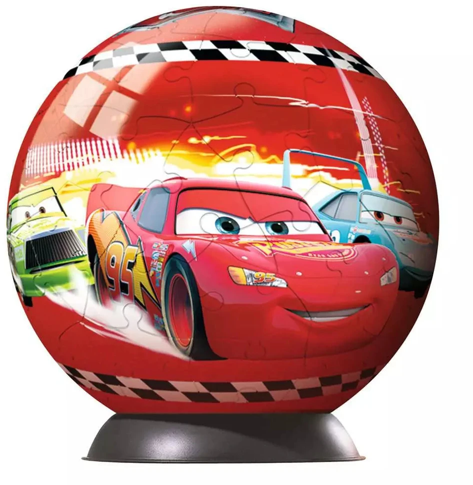 Ravensburger dėlionė + puzzleball® „Disney Pixar Ratai“, 100 + 60 det., nuo 7 m.