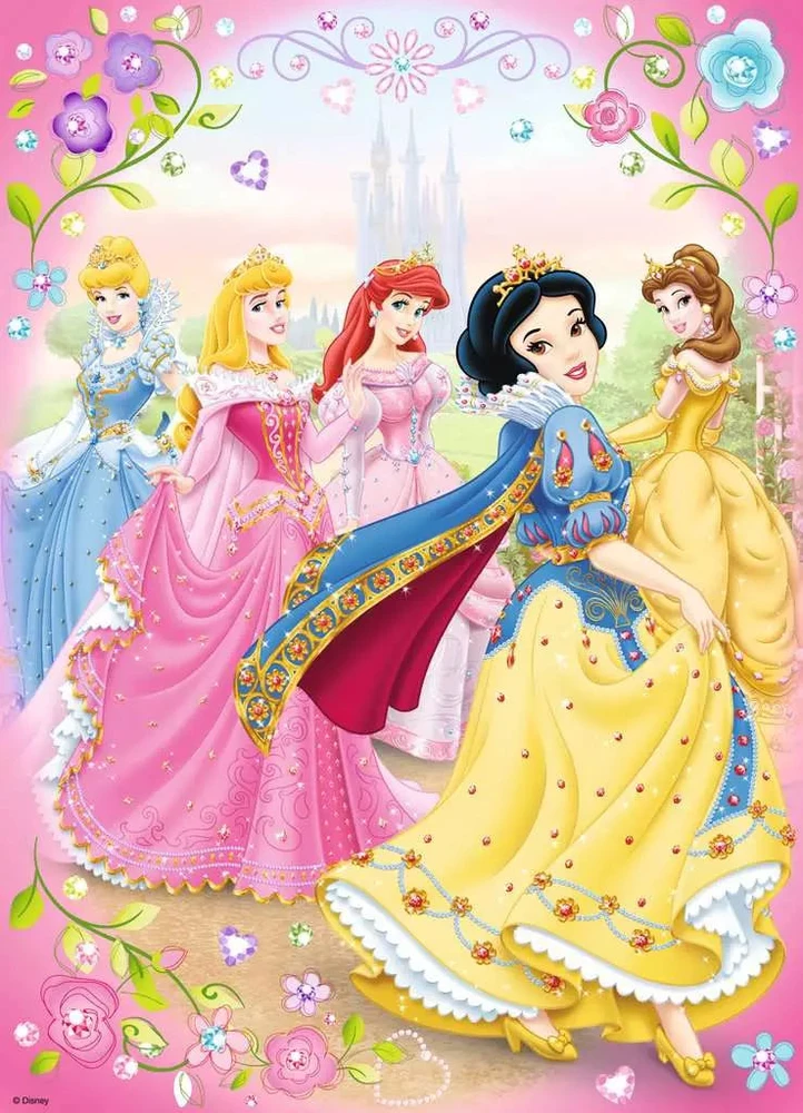 Ravensburger dėlionė + puzzleball® „Disney princesės“, 100 + 60 det., nuo 7 m.