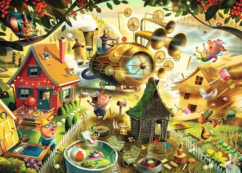 Ravensburger - Dėlionė Saugokis paršelių 1000p (12001004)