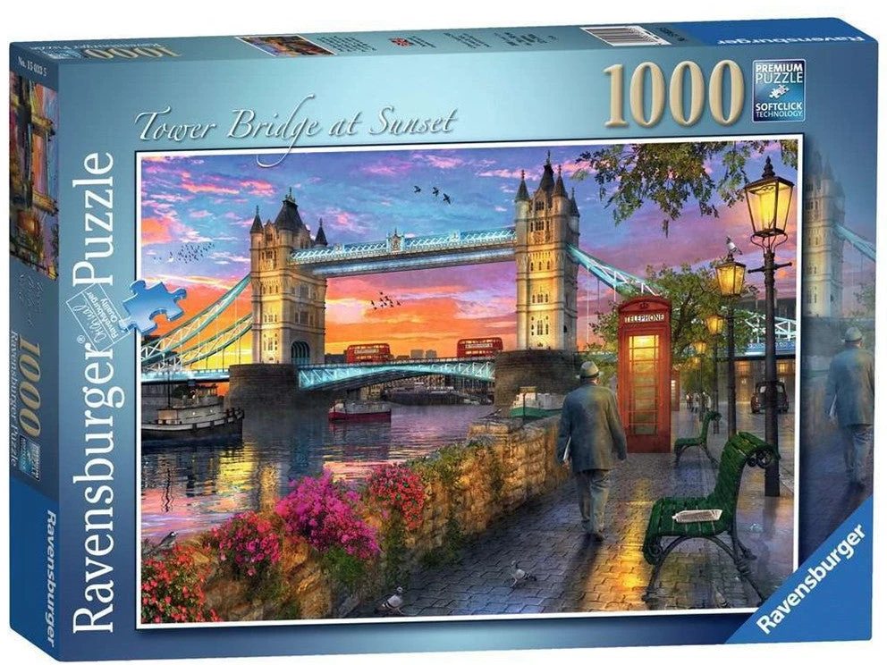 Ravensburger Dėlionė 1000 vnt. - Tiltas saulėlydžio metu