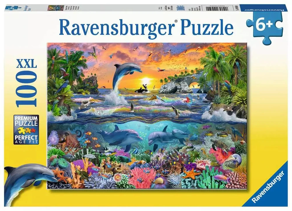 Ravensburger Dėlionė 100 vnt. - Delfinai