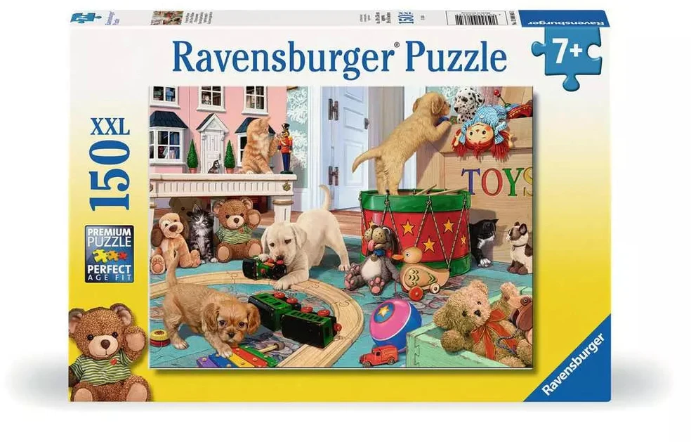 Ravensburger Dėlionė 150 vnt. - Mažųjų letenėlių žaidimo laikas
