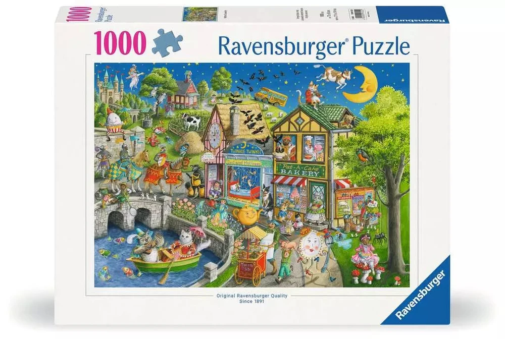 Ravensburger dėlionė „Žąsies Motutės miestelis“, 1000 det.