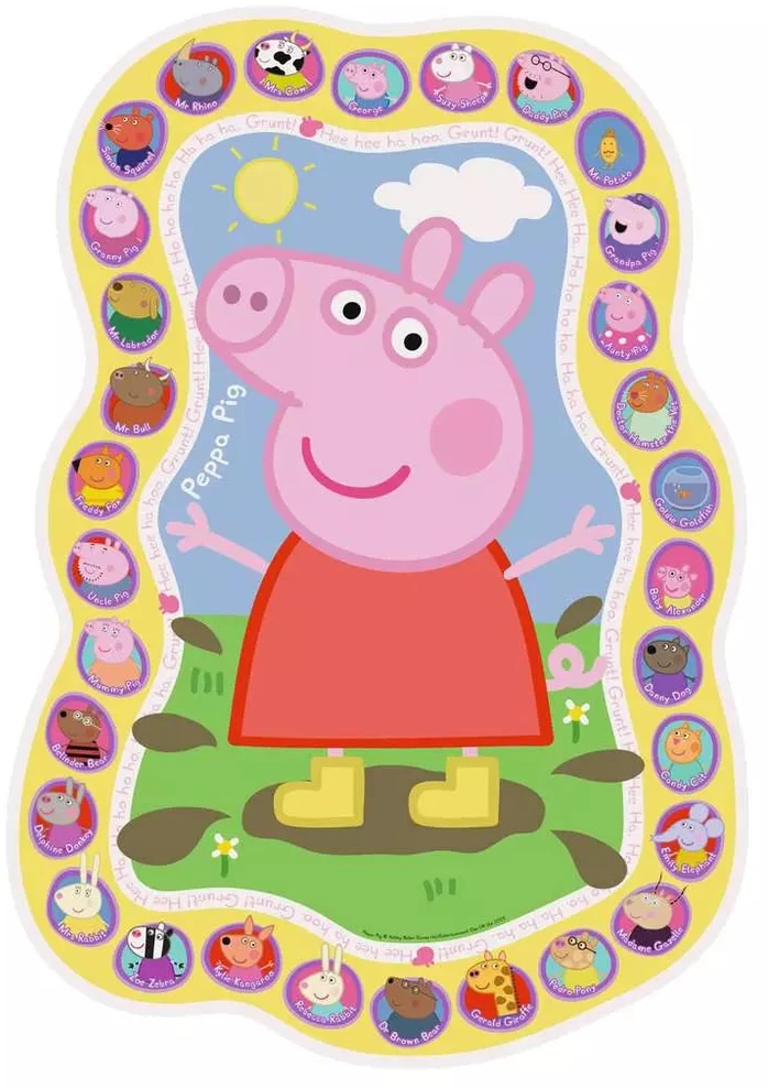 Ravensburger figūrinė grindų dėlionė „Kiaulytė Pepa“, 24 det., nuo 3 m.