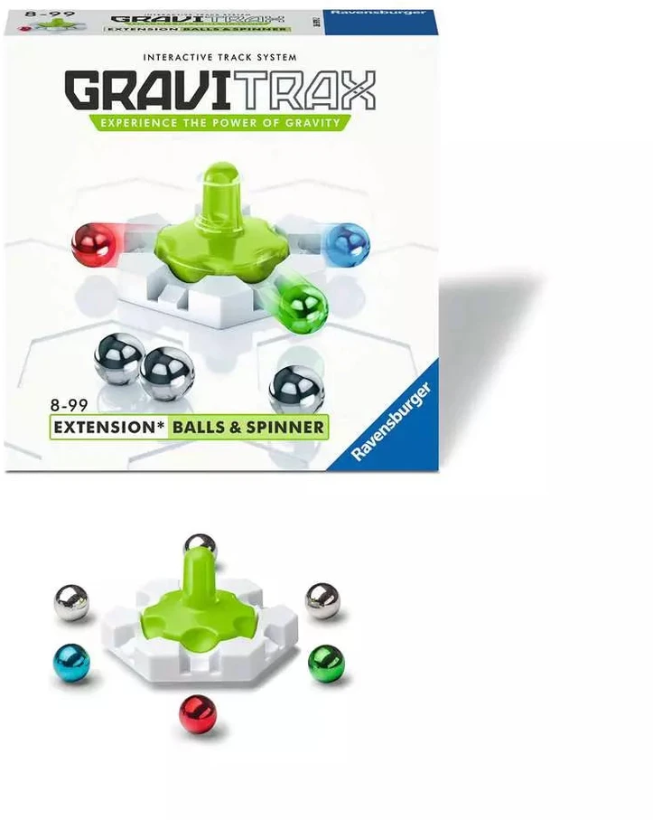 Ravensburger GraviTrax priedas „Balls & Spinner“, 8 det., nuo 8 m.