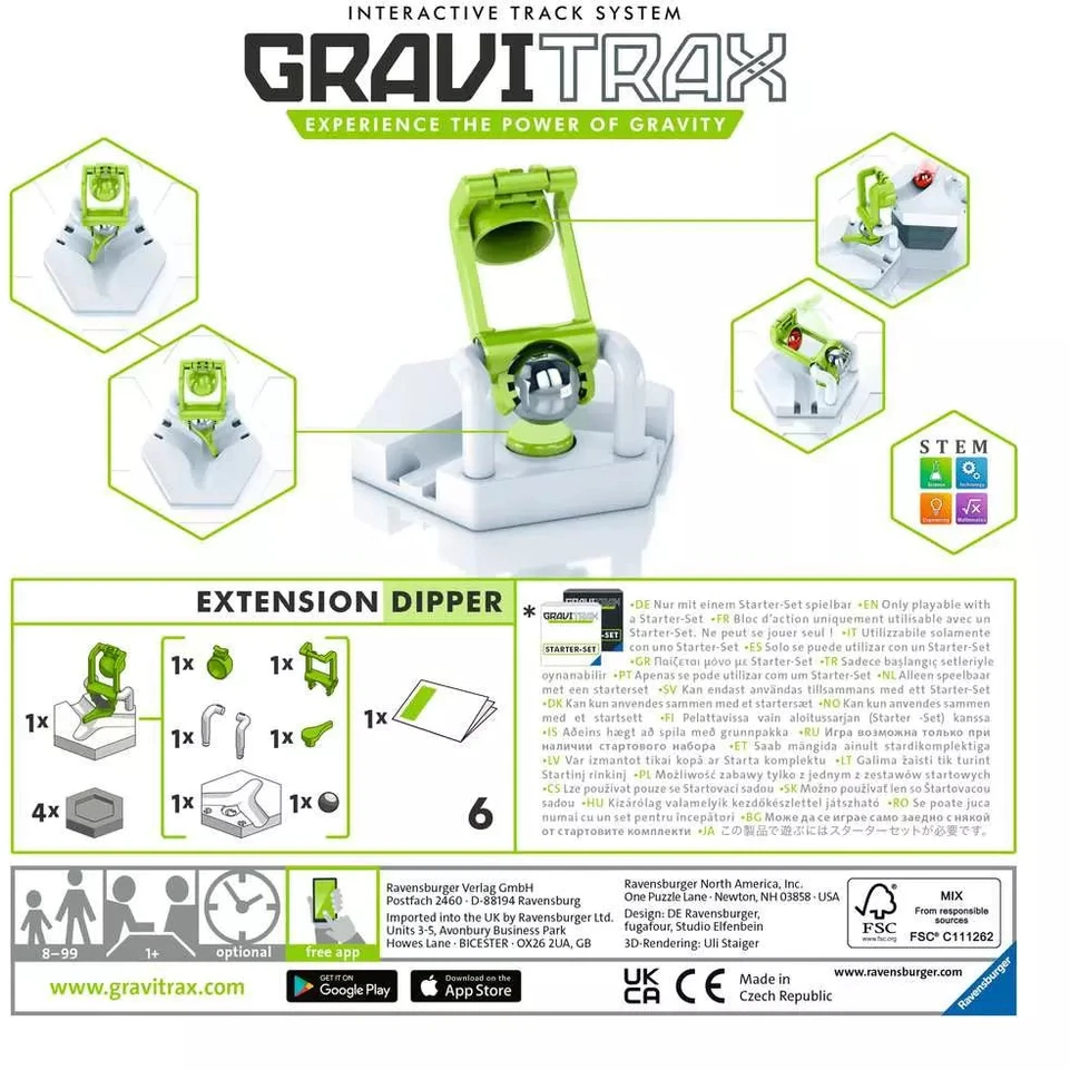 Ravensburger GraviTrax priedas „Dipper“, nuo 8 m.