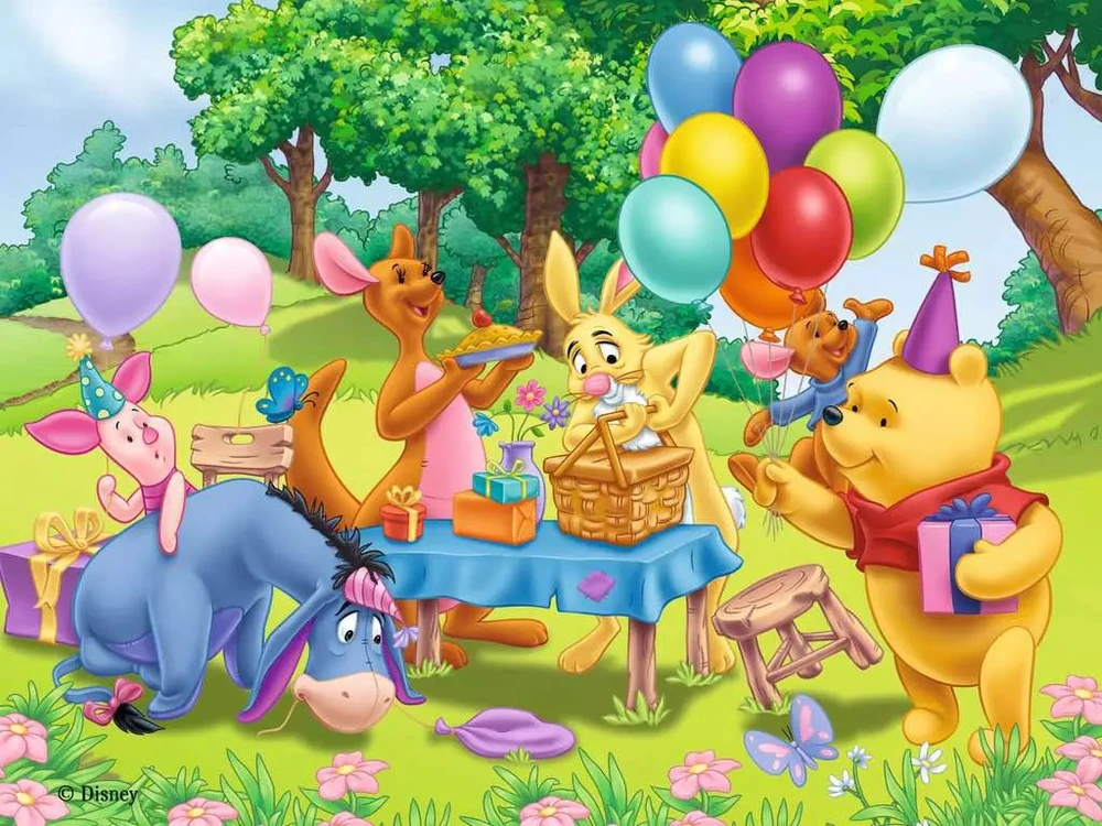 Ravensburger kubelių dėlionė „Disney draugai“, 12 kubelių