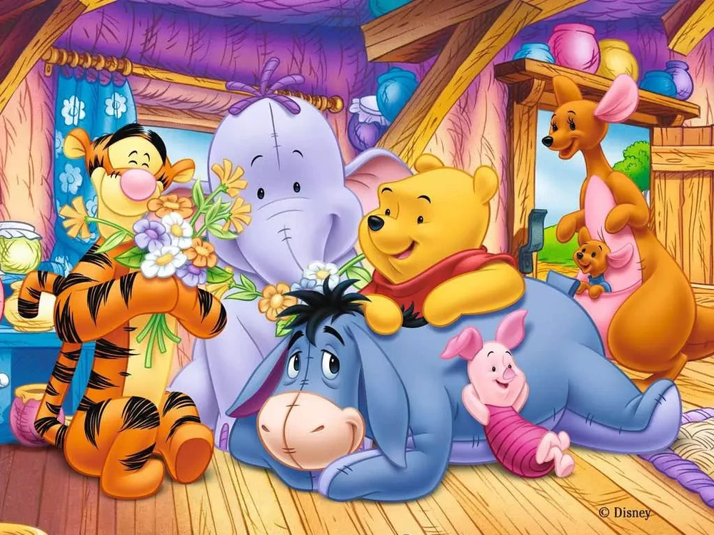 Ravensburger kubelių dėlionė „Disney draugai“, 12 kubelių