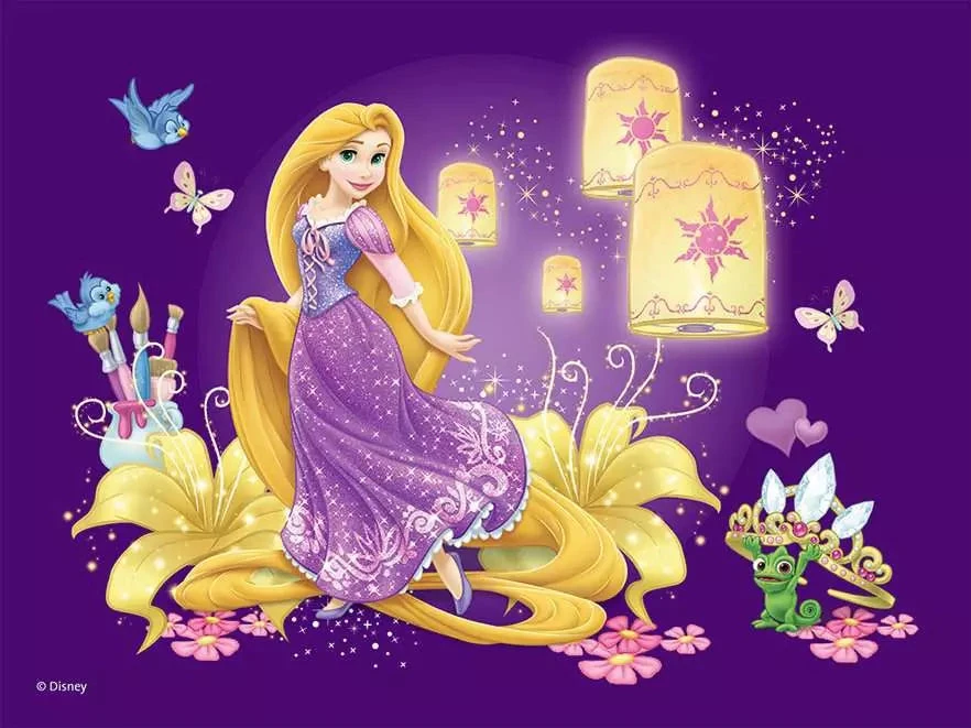 Ravensburger kubelių dėlionė „Disney princesės“, 12 kubelių