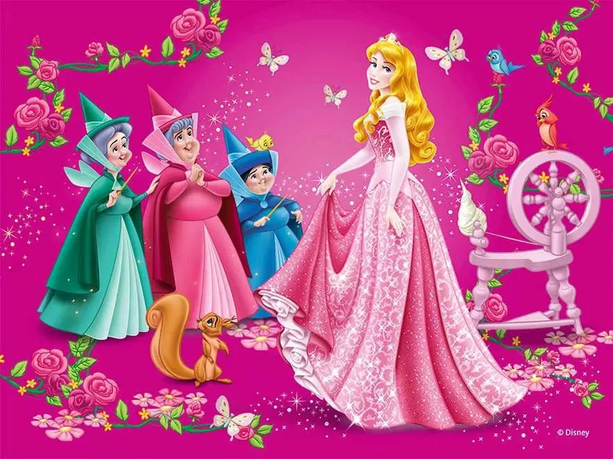 Ravensburger kubelių dėlionė „Disney princesės“, 12 kubelių