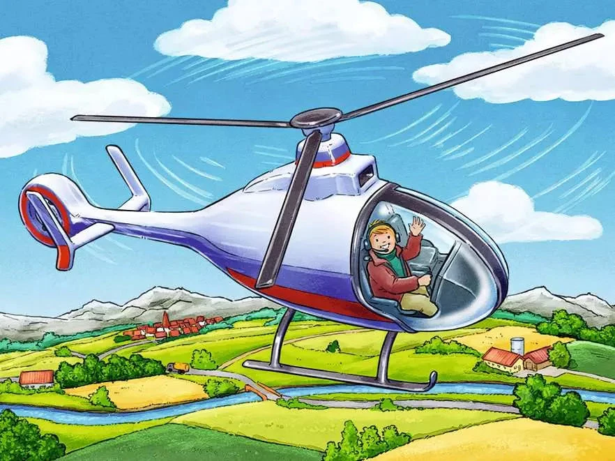 Ravensburger kubelių dėlionė „Mėgstamos transporto priemonės“, 12 kubelių
