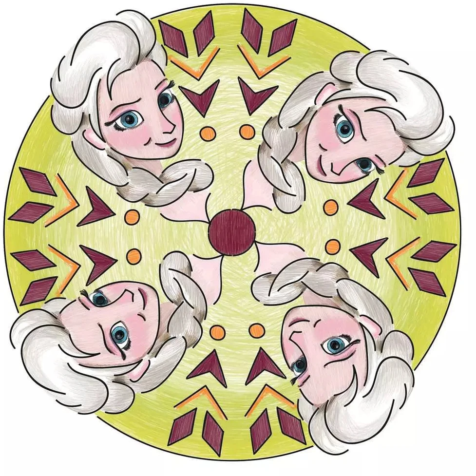 Ravensburger kūrybinis rinkinys „Mandala-Designer: Disney Ledo šalis“, nuo 6 m.