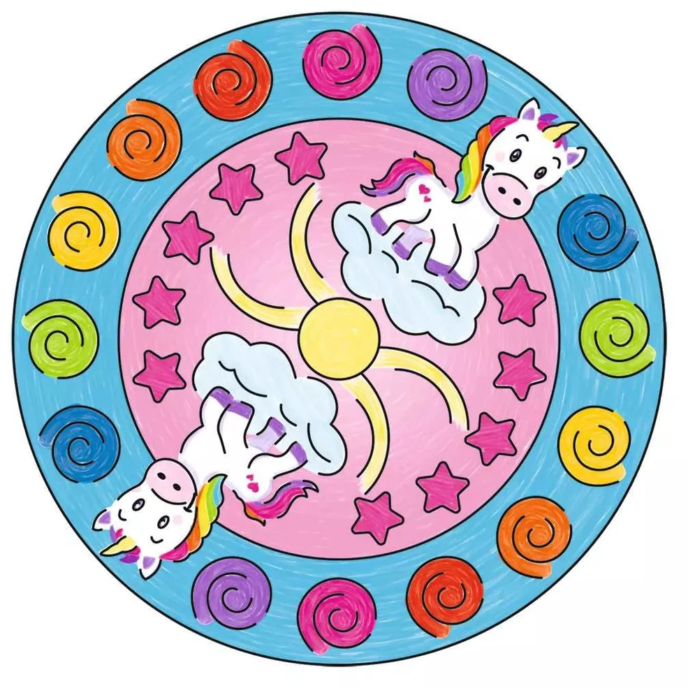 Ravensburger kūrybinis rinkinys „Mini Mandala-Designer: Vienaragis“, nuo 6 m.
