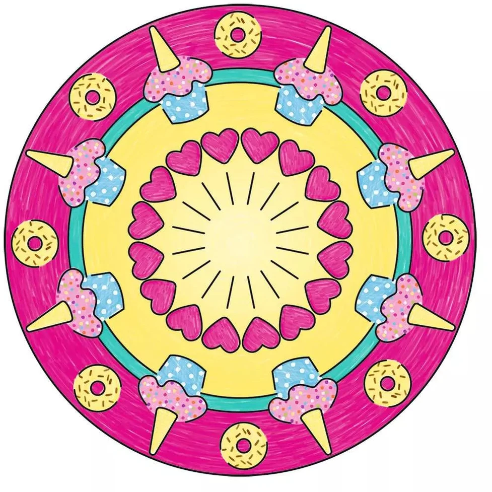 Ravensburger kūrybinis rinkinys „Mini Mandala-Designer: Vienaragis“, nuo 6 m.