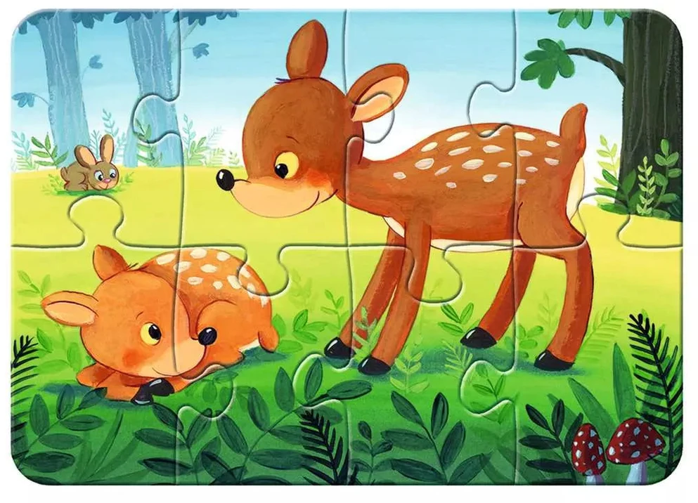Ravensburger mano pirmosios dėlionės „Miško gyvūnai“, 2–8 det., nuo 2 m.