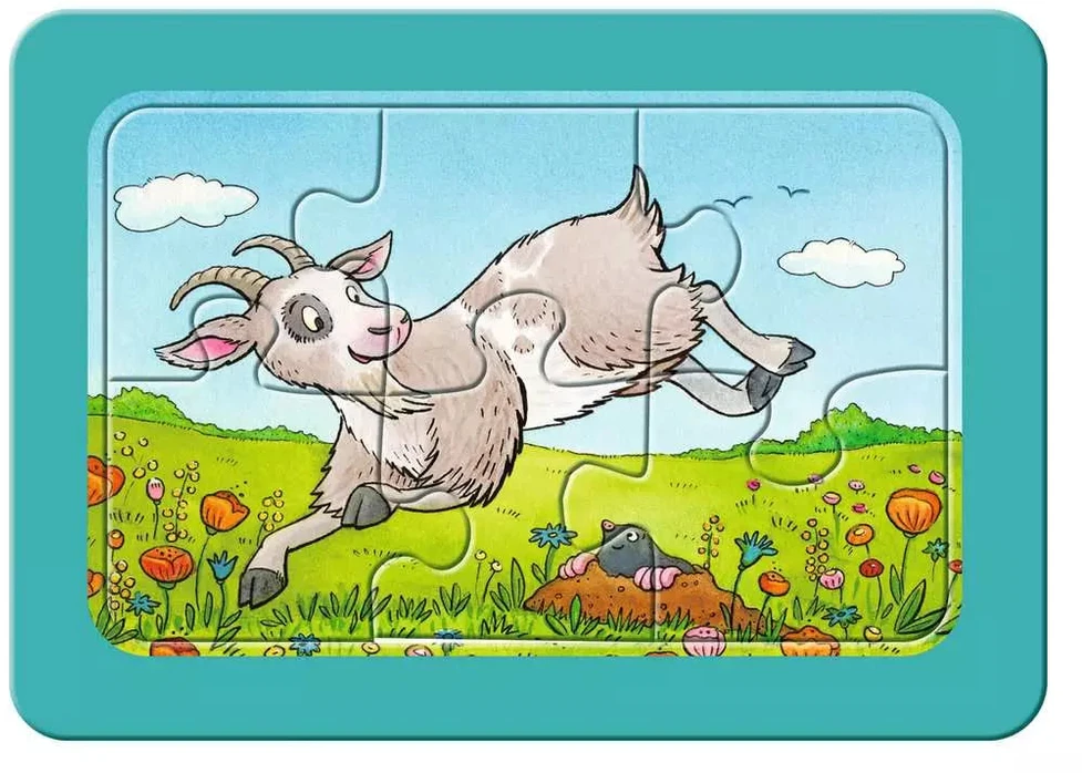 Ravensburger mano pirmosios dėlionės „Ūkio gyvūnai“, 3×6 det., nuo 2,5 m.
