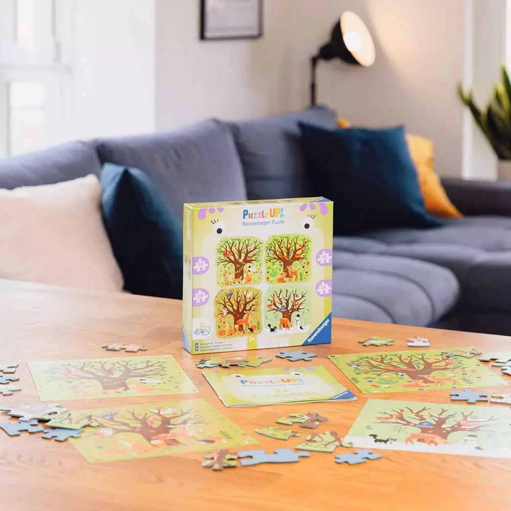 Ravensburger PuzzleUP! 4 dėlionės „Metų laikai“, nuo 3 m.