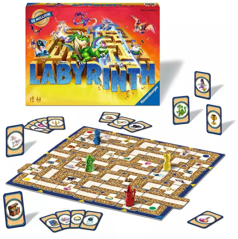 Ravensburger stalo žaidimas „Labyrinth“, 2–4 žaid., nuo 7 m.