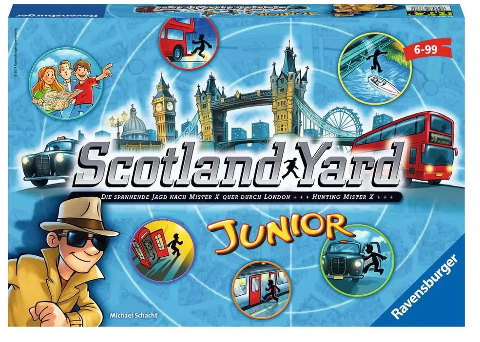 Ravensburger stalo žaidimas „Scotland Yard Junior“, 2–4 žaid., nuo 6 m.