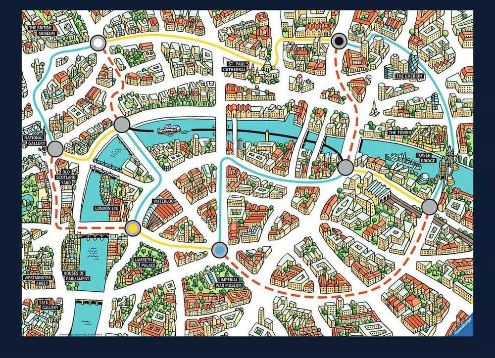 Ravensburger stalo žaidimas „Scotland Yard Junior“, 2–4 žaid., nuo 6 m.
