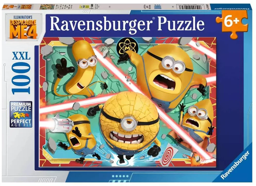 Ravensburger XXL dėlionė „Bjaurusis aš 4“, 100 det., nuo 6 m.