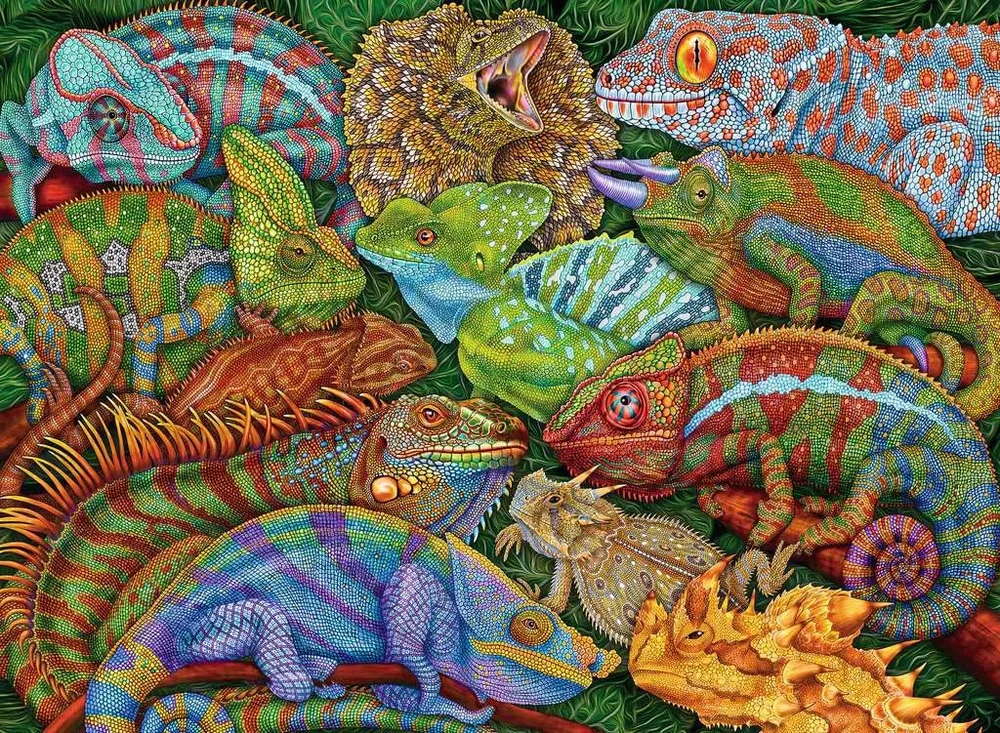 Ravensburger XXL dėlionė „Įspūdingi ropliai“, 300 det., nuo 9 m.