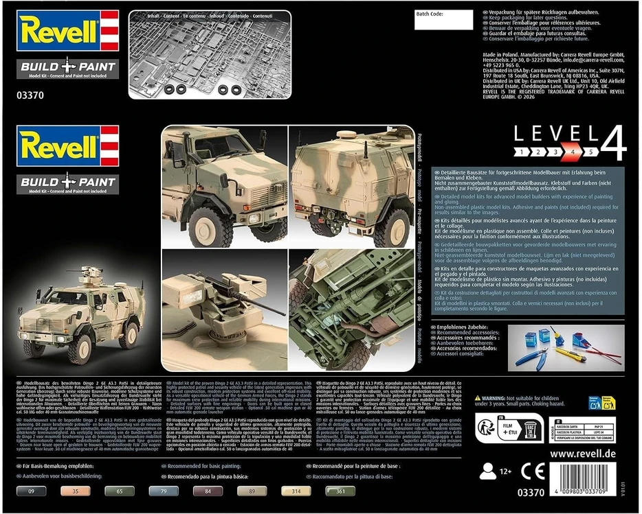 Revell ATF Dingo 2 GE A3.3 1:35 plastikinis surenkamas modelis