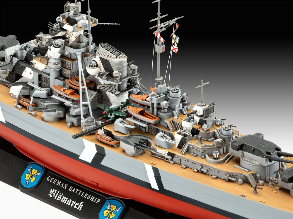 Revell Bismarck mūšinio laivo dovanų rinkinys 1:700 & 1:1200 su dažais