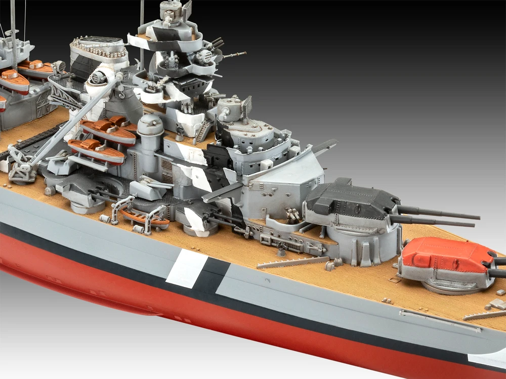 Revell Bismarck mūšinio laivo dovanų rinkinys 1:700 & 1:1200 su dažais