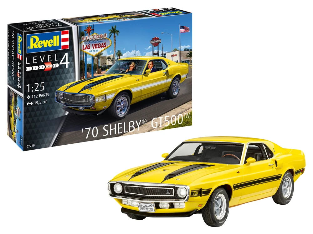 Revell Ford Mustang Shelby GT500 1970 1:25 surenkamas plastikinis modelis