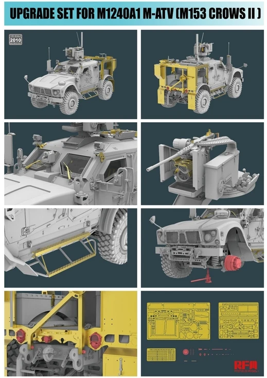 RFM Rye Field Model M1240A1 M-ATV (M153 CROWS II) patobulinimo rinkinys 1/35 RM-2010