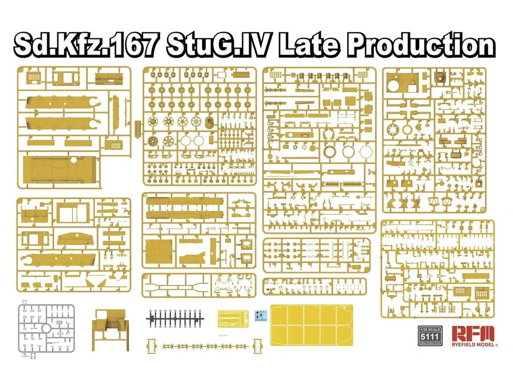 RFM Rye Field StuG IV (Sd.Kfz.167) vėlyvos gamybos, 1/35 plastikinis modelis, 5111