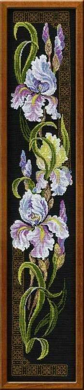 RIOLIS – Create It Yourself – Siuvinėjimo rinkinys „Irisai“ 841 (20x92 cm)