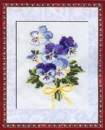 RIOLIS - Create It Yourself - Siuvinėjimo rinkinys „Našlaitės“ 792 (13x16 cm)
